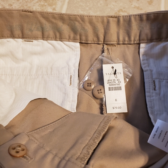 Talbots size 6 NWT khakis - Picture 6 of 7